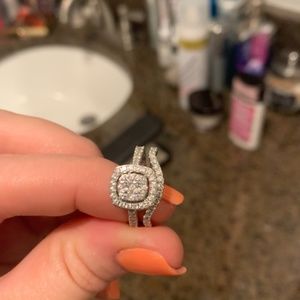 14k engagement set.